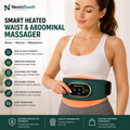 Smart Heated Waist & Abdominal Massager | Heat & Vibration Therapy Belt