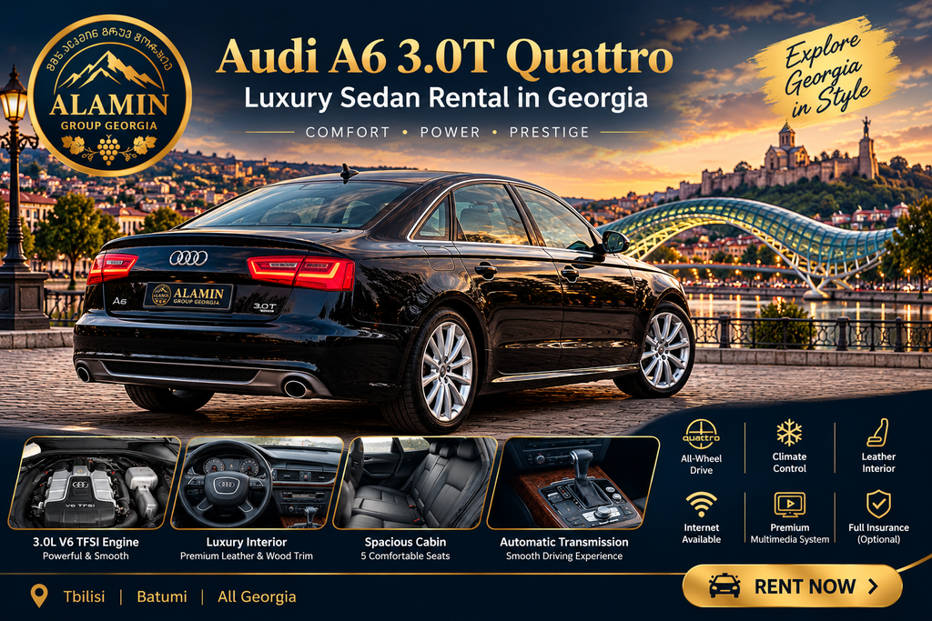 Audi A6 3.0T Quattro – Luxury Sedan Rental in Georgia