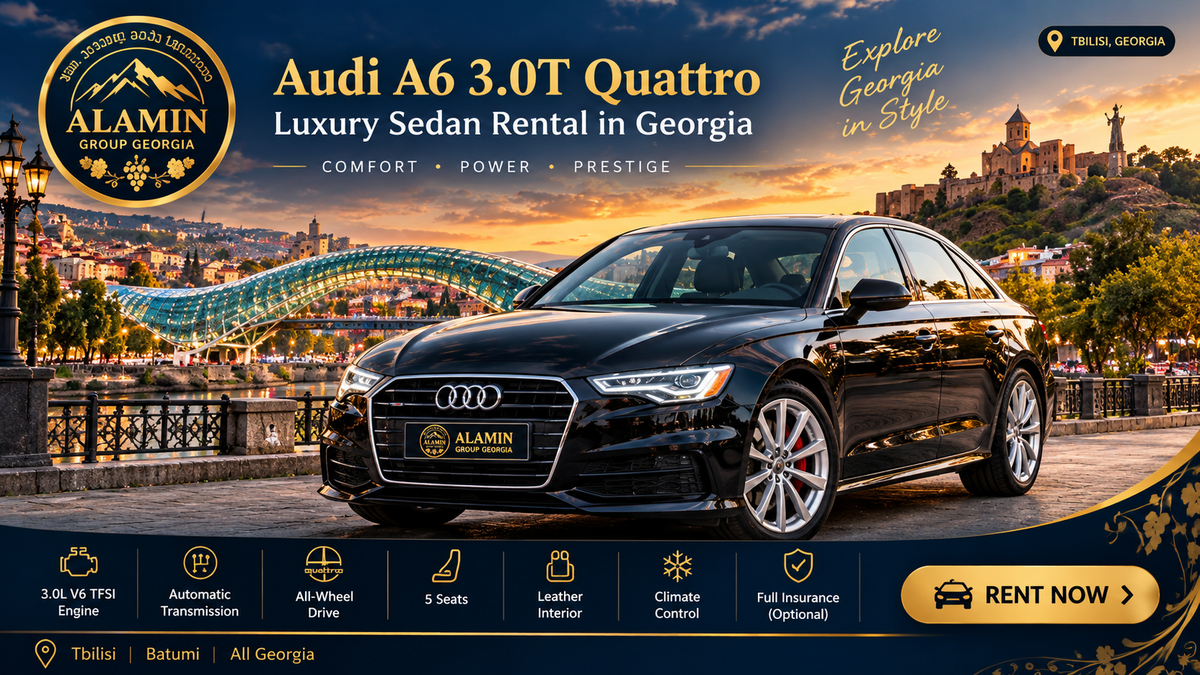 Audi A6 3.0T Quattro – Luxury Sedan Rental in Georgia