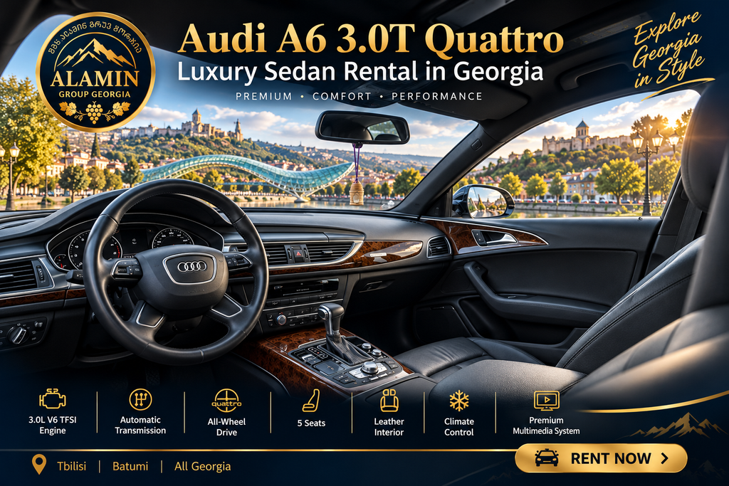 Audi A6 3.0T Quattro – Luxury Sedan Rental in Georgia