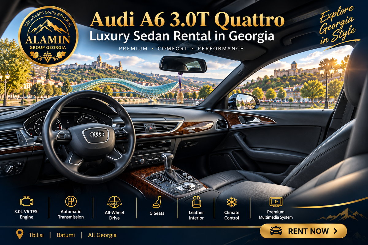 Audi A6 3.0T Quattro – Luxury Sedan Rental in Georgia