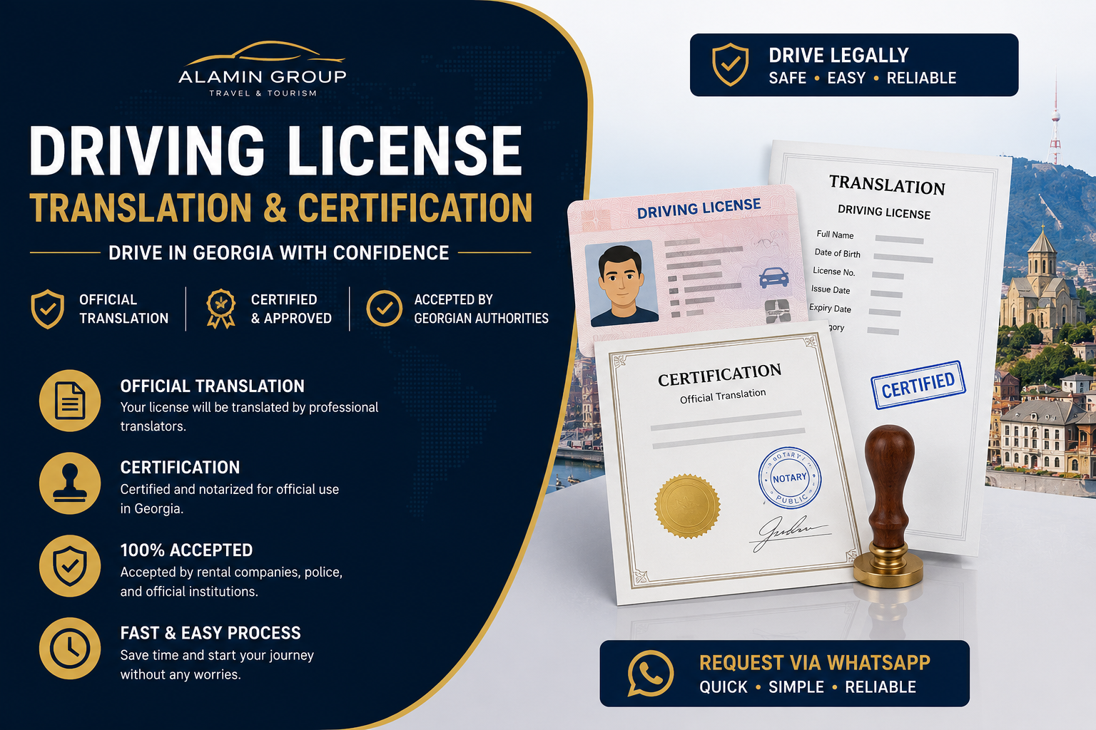 Driving License Translation & Certification - Request and pay.