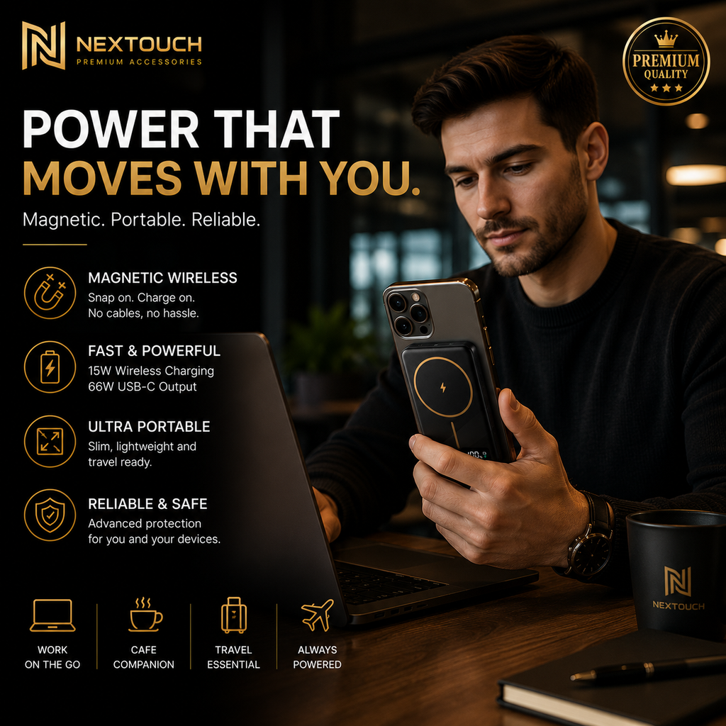 MagSafe Wireless Power Bank 15W with 66W Fast Fast Charging