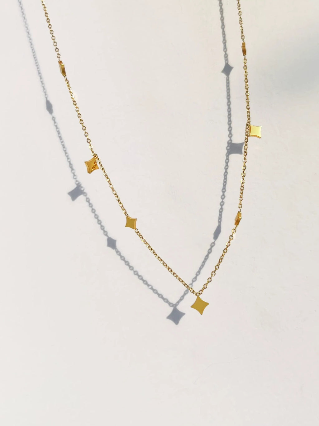 Minimalist Gold-Plated Star Necklace | Titanium Steel Chai