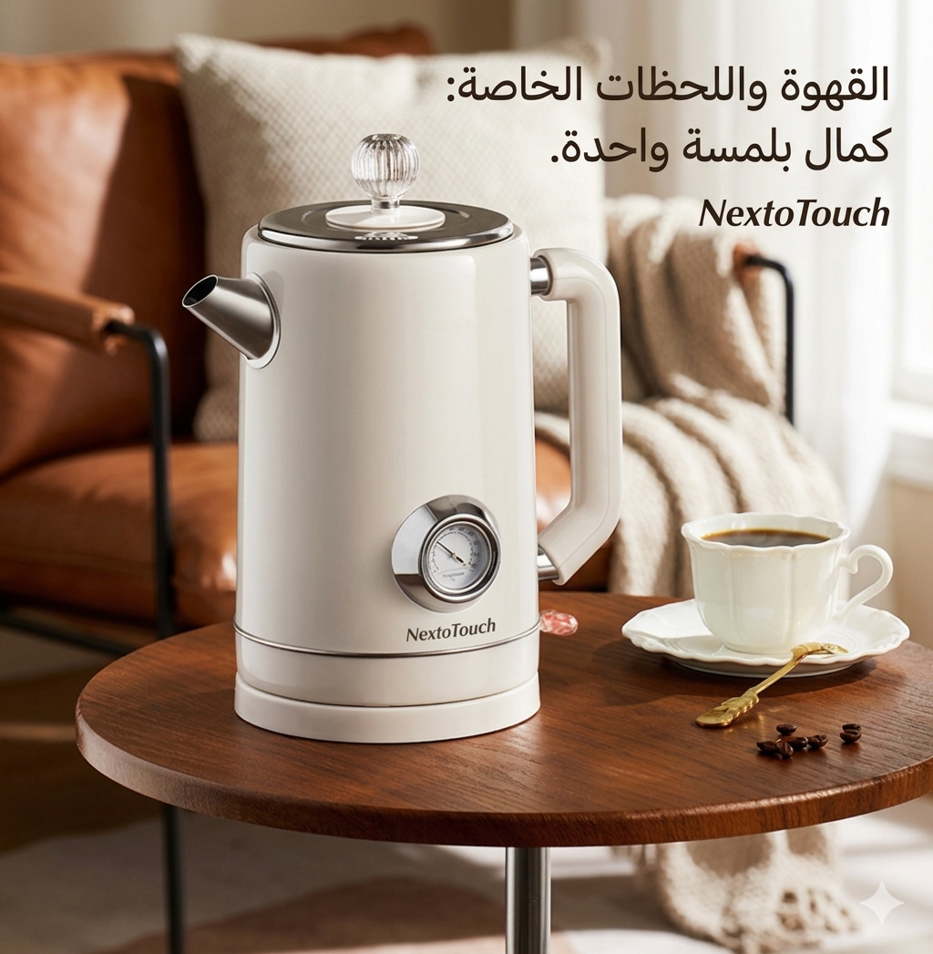 NextoTouch Precision Electric Kettle – Fast Boiling &amp; Smart Temperature Control