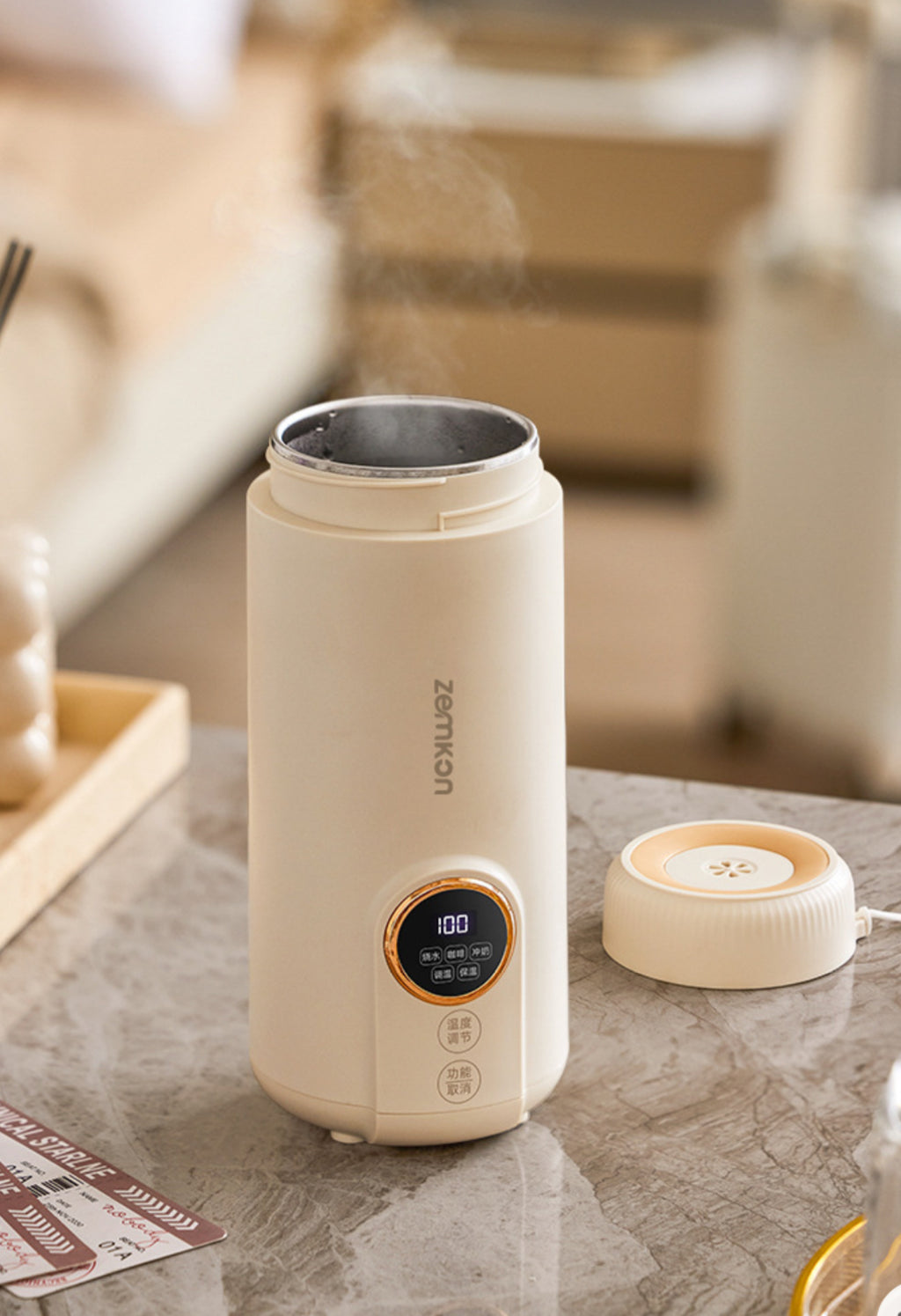 JiexG Smart Portable Kettle: Your Elegant Companion for Coffee & Baby Care