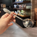 Hammered Stainless Steel Cutlery Set – Retro Luxury Spoon & Fork (Silver & Gold Finish) طقم أدوات مائدة ستانلس ستيل بنقشة مطروقة – ملعقة وشوكة فاخرة بتصميم كلاسيك (فضي وذهبي)