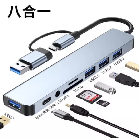 USB-C Docking Station – Multi Port Hub | محطة USB-C متعددة المنافذ