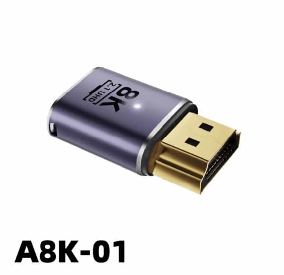 HDMI 2.1 Aluminum Adapter – 8K Support | محول HDMI 2.1 دعم 8K