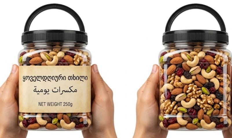 Premium2.500g Mixed Nuts & Dried Fruits Canister | Healthy Daily Snack Blend | Family Size Natural Nut Mix