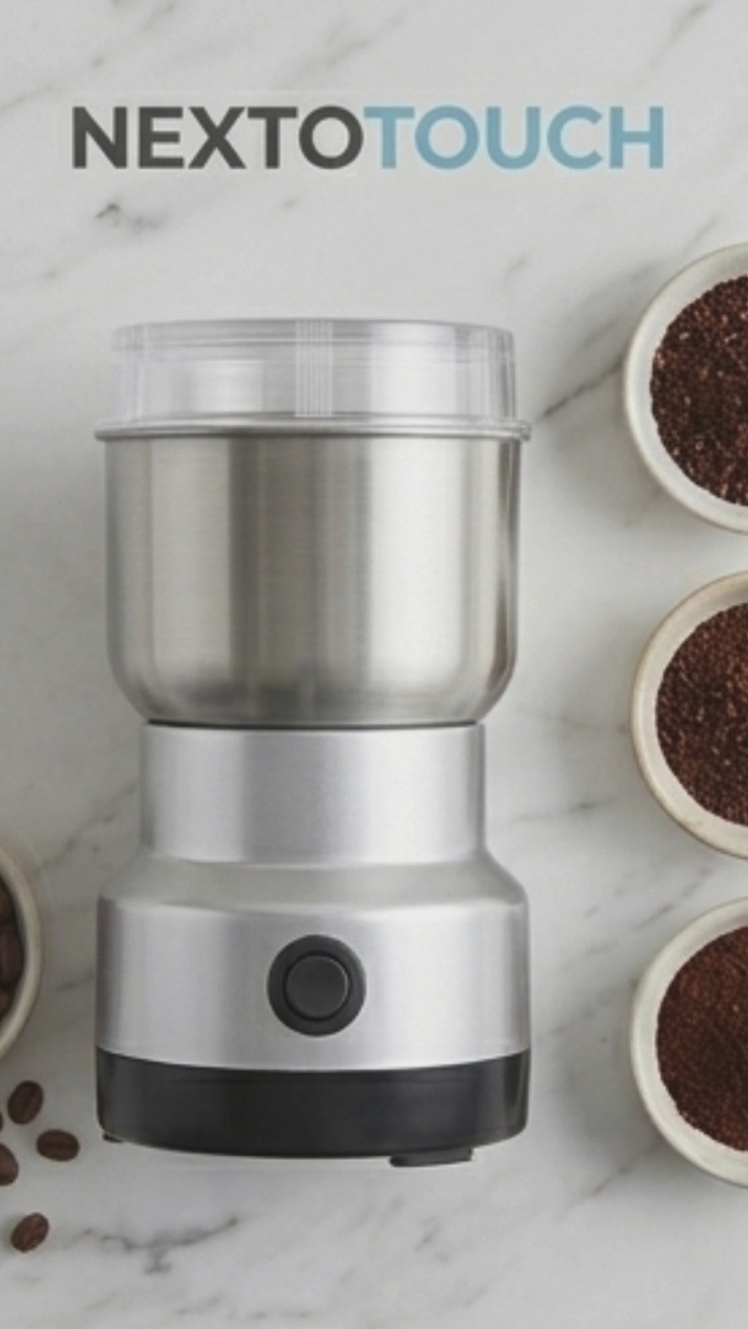 NextoTouch Compact Grinder: Simply Perfect, Every Day.